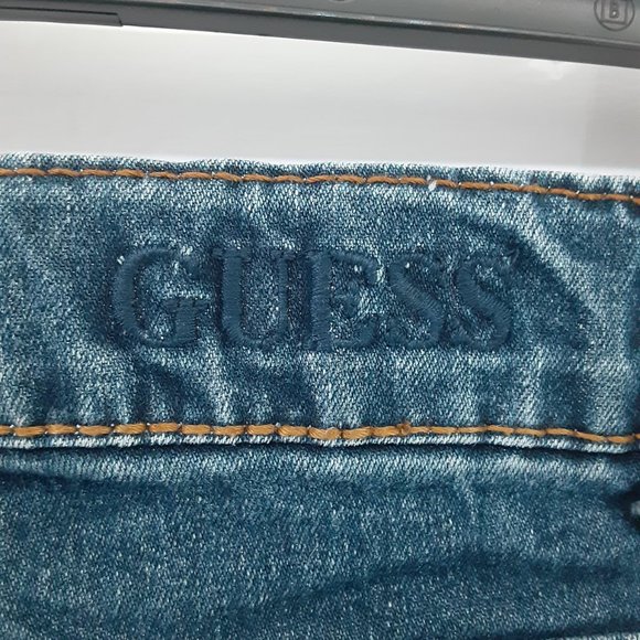 GUESS Youth Girls Daredevil Skinny Leg Jeans | Size 6 | Dark Blue - Picture 6 of 10